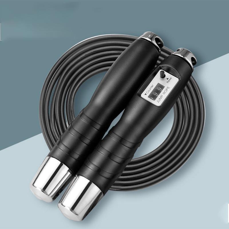 Rope Skipping Fitness Weight Loss Exercise Weight-bearing Wire Rope Fat-burning Weight-loss Counter Adult Special Cotton Rope Children Skipping Rope