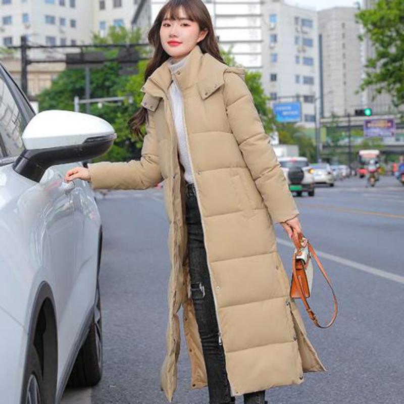 Down Padded Jacket Women's Long Section New Padded Jacket Ins Winter Loose Student Cotton Clothes Jacket