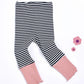 Girls' Leggings Pants 2021 Spring and Autumn Pure Cotton Striped Stretch Slim Leggings Korean Trousers