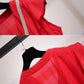 Fashion Plus Size Shorts Set Women's Summer Sleeveless Pleated Blouse Chiffon Shorts Two-piece Suit