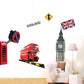 American train toy removable pvc wallpaper environmental friendly wall sticker