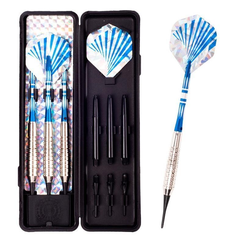 3Pcs/set Professional 18g/16g Soft Tip Darts Aluminium Dart shafts with Case