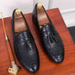 Men's Shoes Leather Embossing Classic Luxury Non Slip Mans Footwear Lazy Men's Shoes