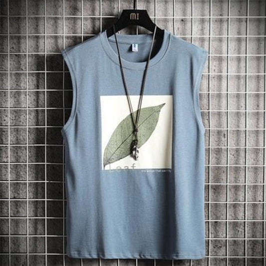 Basketball Vest Men's Ice Silk Summer Cotton Vest Vest Thin Section Loose Fitness Sports Sleeveless Printing Vest