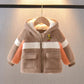 Children's Jacket Men's Autumn and Winter Western Style and Velvet Thickening Middle and Small Children's Mink Velvet Boy Baby Hooded Jacket