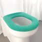 Toilet Cushion Toilet Seat Gasket Cushion Thickening Plus Velvet Warming Pad Solid Color Household Toilet Seat Cover To Keep Warm
