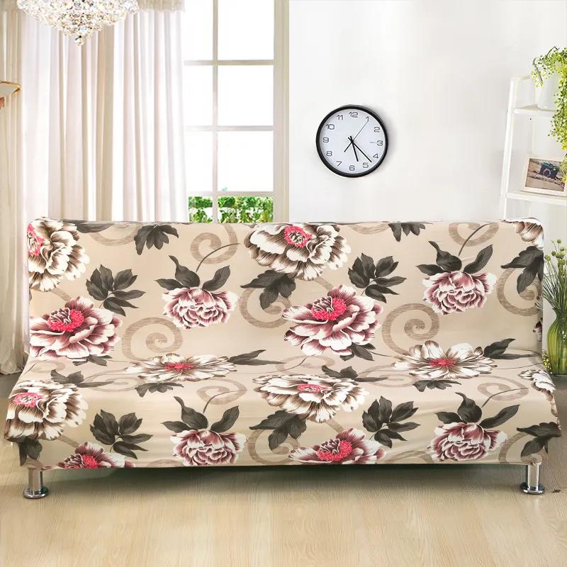 Four Seasons Universal Armless Elastic Sofa Cover Full Package