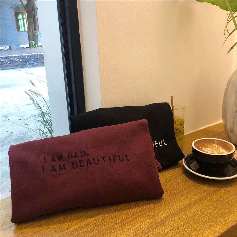 Hoodies for Women Autumn Winter Sweatshirts Letter Printed Oversized Streetwear Hip Hop Harajuku Hoodies Cotton Casual Tops Pullover Hoodies