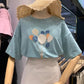 Ladies Short Sleeve T-Shirt Half Sleeve Top Summer Student Loose Large Size Women's Bottoming Shirt