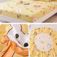 Cotton Thick Mattress Protector Bedding Three-piece Printed Bedspread Pillowcase