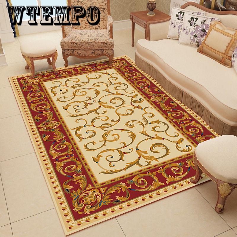 Palace wind  Geometric Printed Carpets For Living Room  Anti-slip Carpet Kids Bedroom