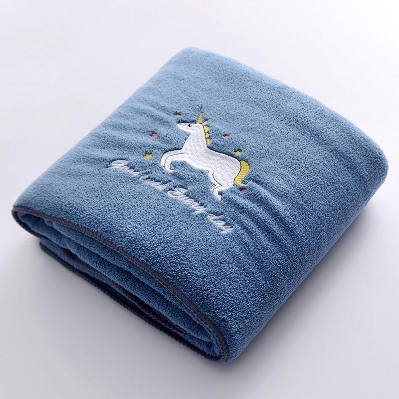 Bath Towel + Towel Coral Fleece Soft Skin-friendly Large Bath Towel Bath Towel Cute Bath Towel Pure Cotton Absorbent and Easy To Carry