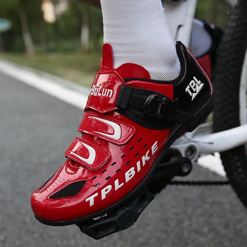 Lockless Cycling Shoes Men's Professional Road Bike Mountain Bike Hard Bottom Non-locking Power-assisted Spinning Shoes