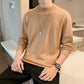 Autumn and Winter Half Turtleneck Sweater Men Loose Trend Base Sweater Casual Solid Color Sweater