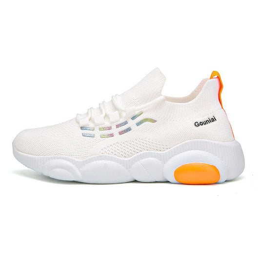 Shoes Female Korean Version of All-match White Women's Shoes Tide Soft Bottom Sports and Leisure Student Daddy Single Shoes