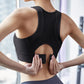 Women's Sports Bra Solid Color Sleeveless Halter Fitness Sling Anti-sliding Outer Wear Yoga Bra