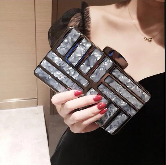 Elegance Luxury Women's Clutch Bag Shoulder Bag Ladies Wedding Evening Banquet Bridal Rhinestones Clutch Purse