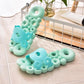 Women's Bathroom Non-slip Slippers Summer Home Bath Quick-drying Soft Bottom Sandals Donuts Hollow Leaking Slippers