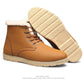 Men's Shoes Winter Plus Velvet Thick Warm Cotton Shoes Men's Casual Leather Cotton Shoes Non-slip Board Shoes Martin Boots