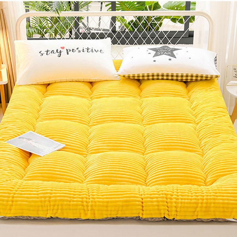 Winter Milk Velvet Mattress Household Sleeping Mat Bed Mattress Mat Double Dormitory Thickening Single Upholstery