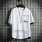 Short-sleeved Men's Summer Loose Original Five-point Sleeve Ins Short-sleeved T-shirt Male Handsome Five-point Sleeve Tide