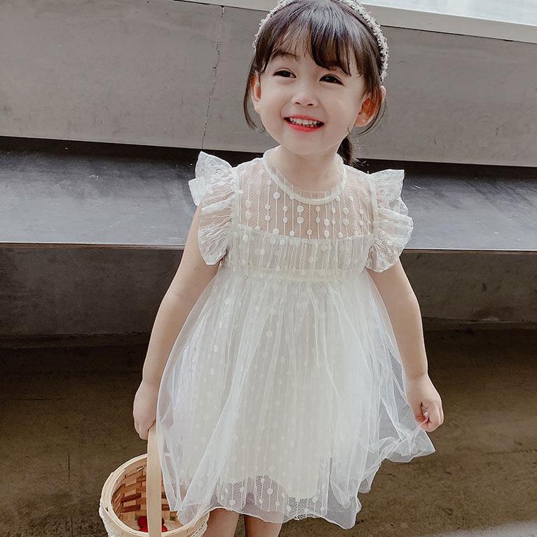 Girls Fluffy Cake Dresses Mesh Skirt Embroidery Ruffle Kids Christmas Party Costume Birthday Tutu Gown Children Clothing
