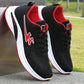Summer Double Star Men's Shoes Flying Woven Breathable Hollow Mesh Shoes Korean Style All-match Casual Men Sneakers