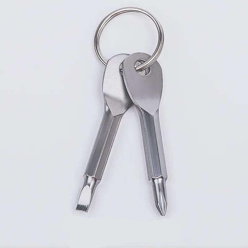 Super Mini Screwdriver Set Portable Screwdriver Outdoor Utility Keychain Small Screwdriver