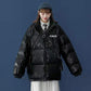 Glossy Pu Leather Cotton Clothes Women's Winter Korean Version of Loose Thick Padded Jacket Bread Clothes Wild Ins Tide Jacket