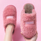 Autumn and Winter Pure Cotton Slippers Indoor Non-slip Soft-soled Shoes Warm Simple Plush Cotton Shoes