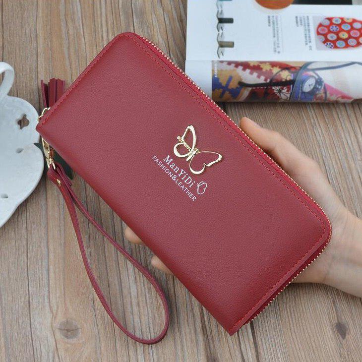 Fashion Lady Purses Wristlet Handbags Women Wallets Long Money Bag Zipper Coin Purse Pocket Cards Ho