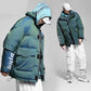 Winter Down Jacket Men's Fashion Short Shiny Jacket Tide Brand Lovers Thick Bread Jacket Padded Jacket