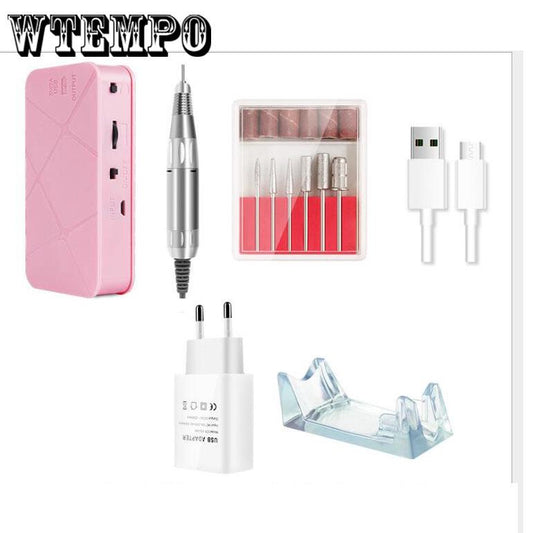 Electric Apparatus for Manicure Gel Cuticle Remover Nail Drill Bits Milling Cutter Manicure Machine