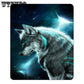 3D Moon Wolf Wall Tapestry Blankets Washable Cotton Cool In Summer Air Conditioner Quilt