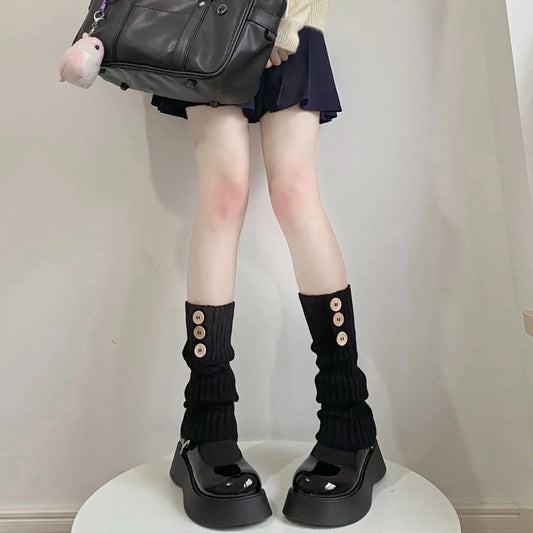 Autumn and Winter Warm Needlery Stockings Set of Japanese JK Elephant Socks Lovelita Lace Butter Stacks Small Leg Socks