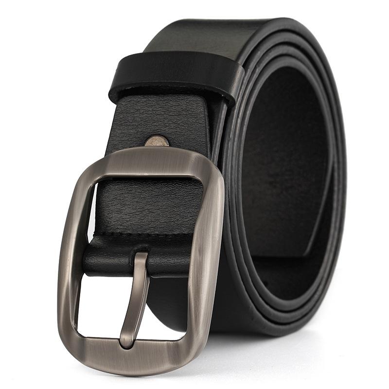Men's Belt Rotate Pin Buckle Waistband Men Genuine Leather Male Belt Ceinture