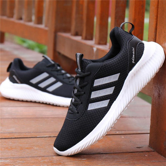 Spring and Summer Men's Shoes Trend All-match Sports Casual Shoes Breathable White Shoes Net Shoes Men's Deodorant Running Shoes