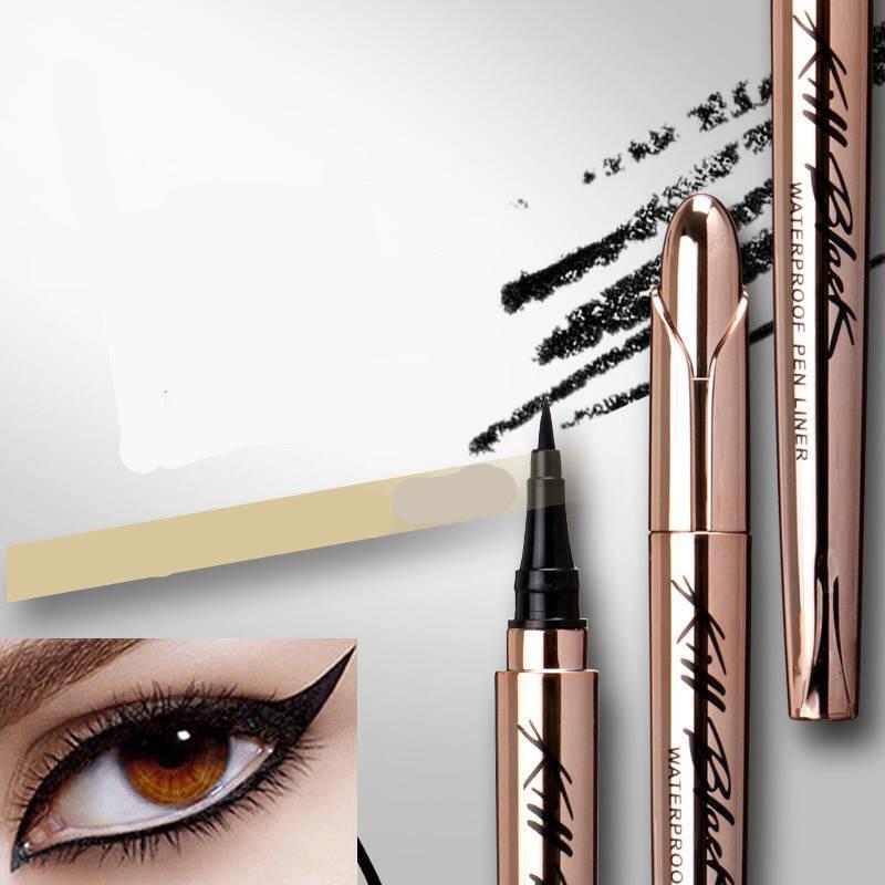 Non-blooming quick-drying thin head hard head eyebrow pencil eyeliner mascara full set of waterproof