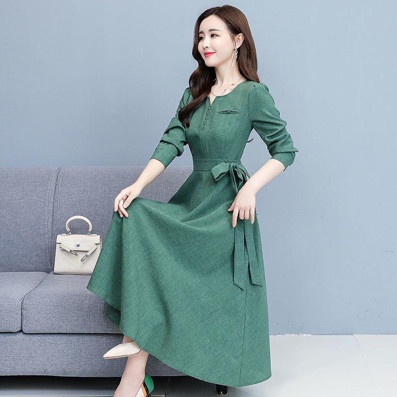 Autumn Summer Long Dress Long Sleeve Shirt Dress Women Long Dresses Button Shirt Dress Casual Loose Dresses 2021