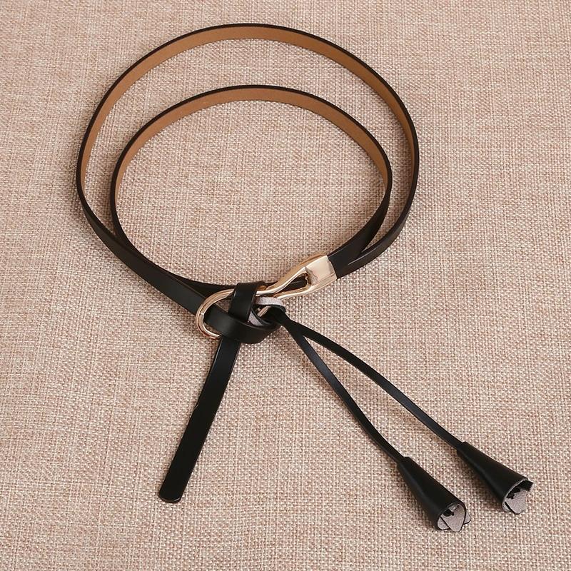 Women's Dress Decorative Belt with Skirt Thin Belt Casual Ladies Belt Leather Belt Tassel Girl Dress Decorative Belt