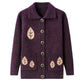 Thick Autumn and Winter Knitted Cardigan Sweater Coat Large Size Wild Sweater Women's Sweater