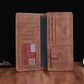 Long Wallet Men Women Anti-theft Waterproof Matte Leather Mobile Phone Card Package Clutch Coin Bag