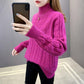 Sweaters Women Turtleneck Pullovers Female Knitted Oversize Sweater Long Sleeve Autumn Winter Bottoming Tops Basic Office