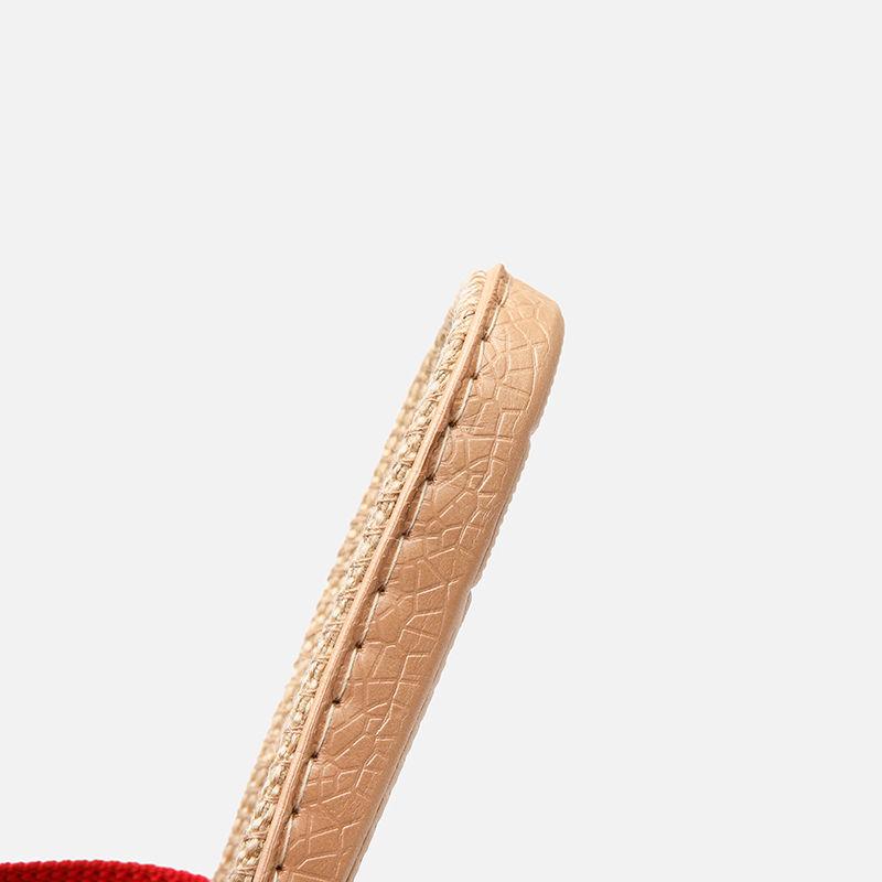 Home Slippers Men and Women Couple Linen Slippers Spring and Summer Autumn Indoor Floor Non-slip Home Slippers