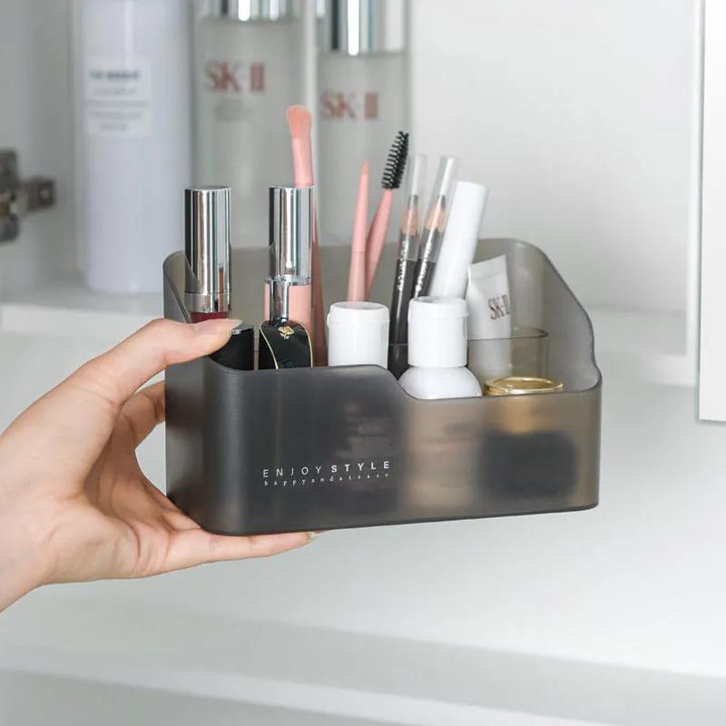 Mirror Cabinet Cosmetic Storage Box Simple Desktop Artifact Household Dressing Table Skin Care Products Perfume Finishing Rack