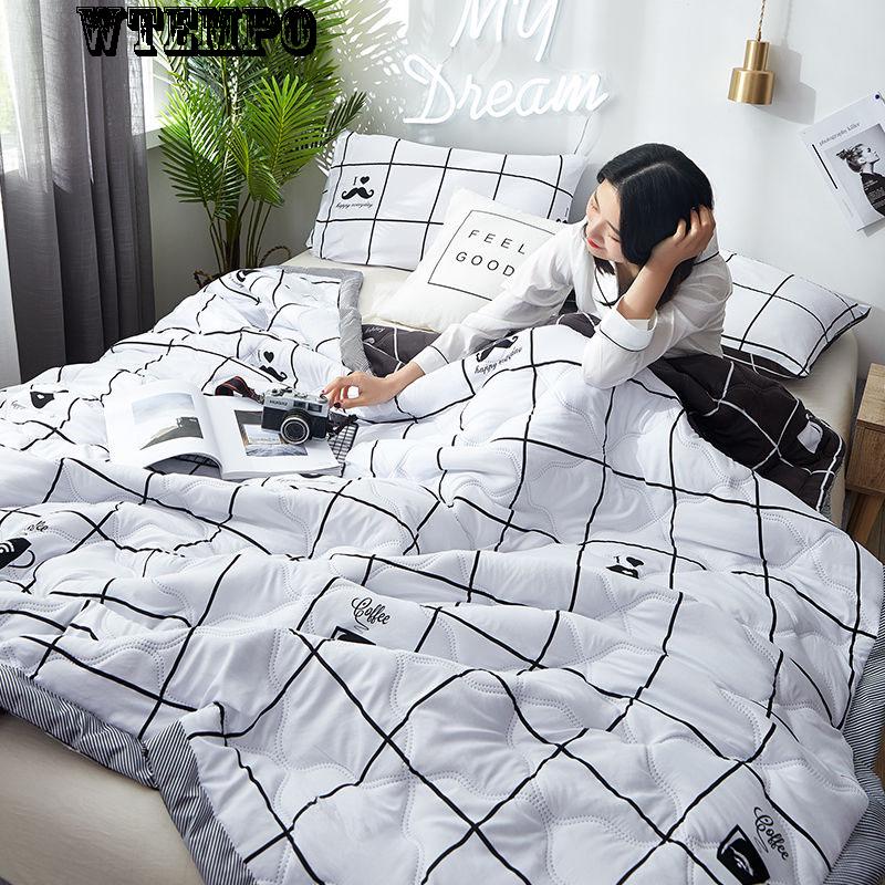 WTEMPO Cotton Summer Air Conditioner Is Cool By Summer and  Is Printed with Thin Quilt Comfort
