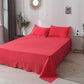 Bedding Sheets Comfortable Pure Color Washed Cotton Bed Linen Three-piece Double Bed Single Pillowcase Skin-friendly Bedding