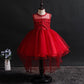 Children's Dress Princess Short Front and Long Performance Costume Girl Net Yarn Tail Skirt Student Performance Costume