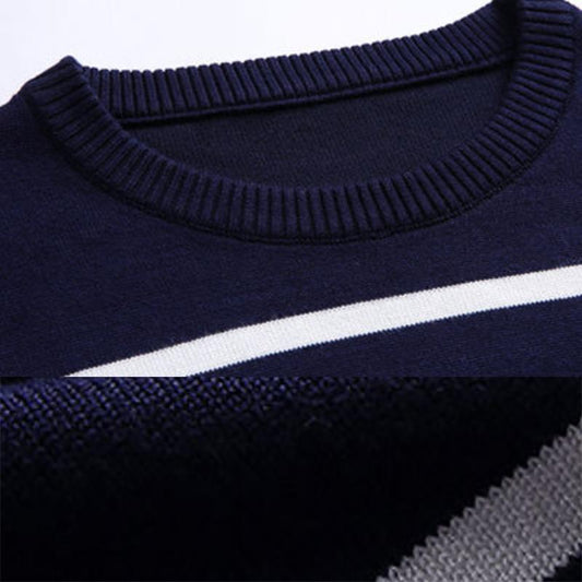 Autumn Sweater Thin Men's Long-sleeved Round Neck Pure Cotton Trend Youth Round Neck Long-sleeved Sweatshirts