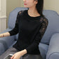 Lace Sweater Sweater Women's Large Size Loose Long-sleeved Shirt Autumn Fashion Hollow